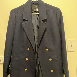 H&M double breasted women's blazer jacket
